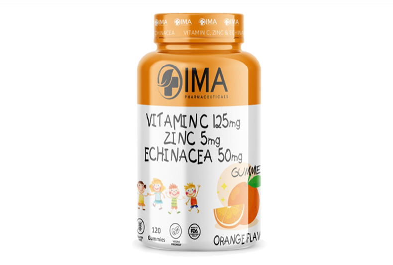 IMA Kids 3 In 1 Gummy Vitamin C, Zinc & Echinacea
